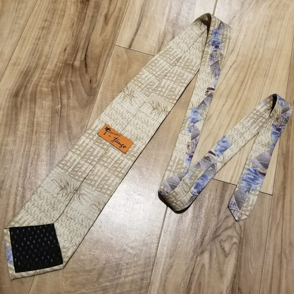 Vintage Tropicals by Tango Mens 100% Silk Tie Nautical Windsurfing Island Resort - Picture 5 of 7